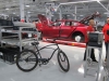 Tesla workers get around the massive factory on bikes or golf carts: this one is an Electra - of course