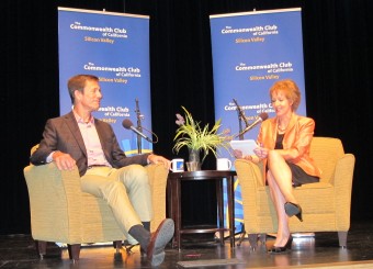 Mark Tercek talks with Alison van Diggelen, Commonweatlh Club, Silicon Valley. August 2013