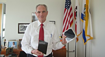 Mayor Chuck Reed, the "Green Mayor" of CA, photo by Alison van Diggelen