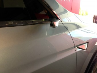 Tesla Model X side camera, Tesla Design Studio, Photo credit: Alison van Diggelen