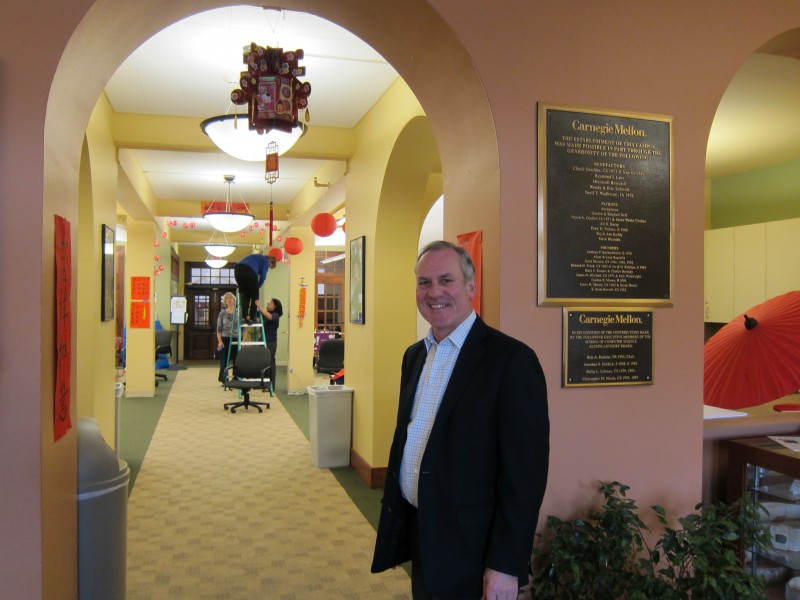 Stuart Evans, professor at Carnegie Mellon SV, photo by Alison van Diggelen, Fresh Dialogues