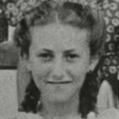 Holocaust survivor, Irene Weiss at 13 years old