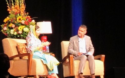 Malala Takes Silicon Valley Stage with Favorite Author, Khaled Hosseini