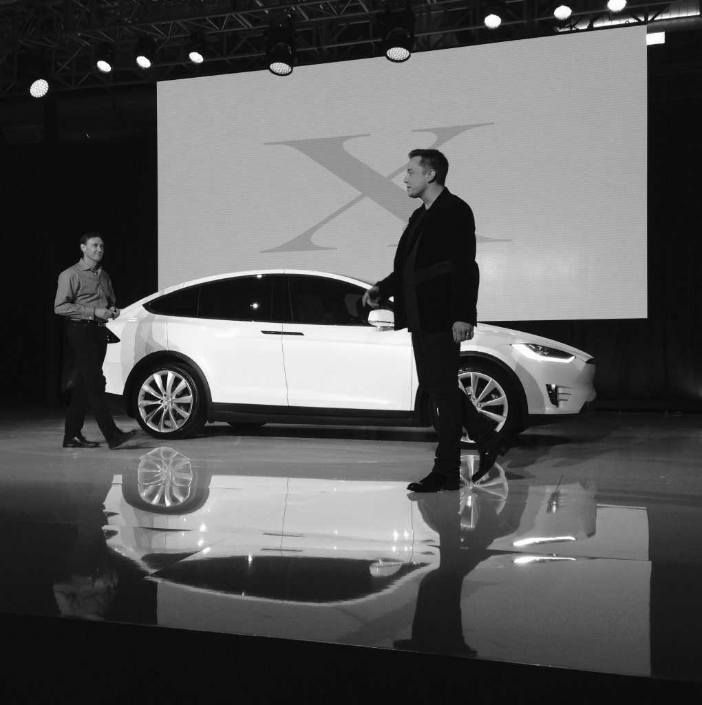 Steve Jurvetson & Elon Musk w Model X Photo credit Alison van Diggelen