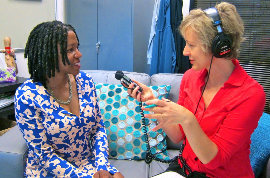 TaskRabbit CEO Stacy Brown Philpot w Alison van Diggelen for BBC WS interview