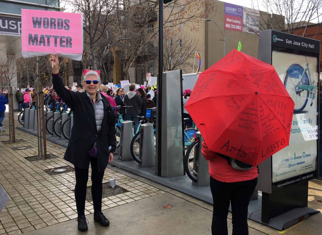 Words Matter Trump Protest Photo by Alison van Diggelen