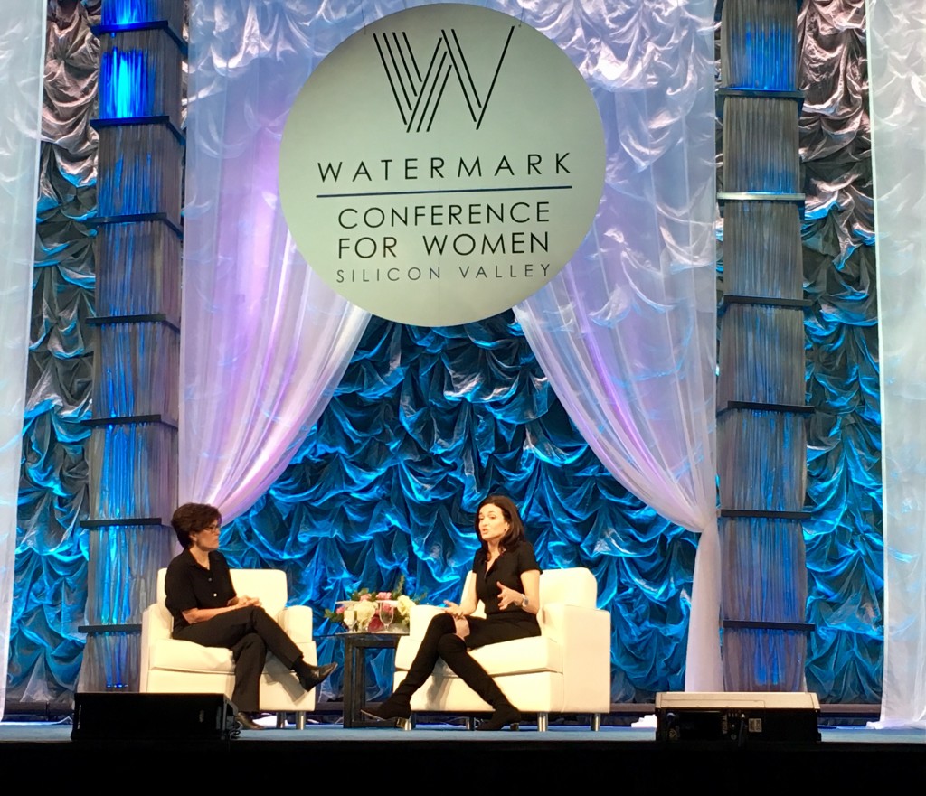 Kara Swisher, Sheryl Sandberg avoid fake news at Watermark Conference, photo by Alison van Diggelen February 2017