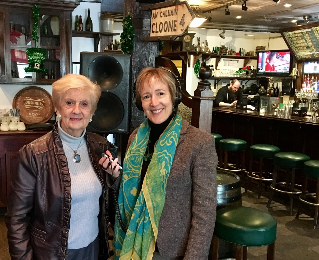 Marie O'Flaherty at O'Flaherty Irish Pub SJ, interview by Alison van Diggelen