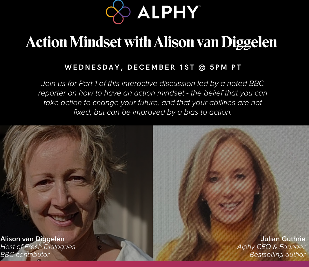 Alphy Action Mindset event Dec 2021
